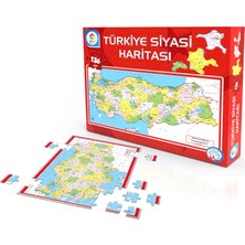 Aksiyon Global Siyasi Harita Kutulu PUZZLE123 Parça