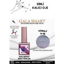 Gala Smart  Yarı Şeffaf Simli Vıtraj Kalıcı Oje 10 ml  Oje Kodu: Vıtraj 18