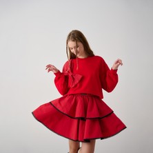 Loco Loco 09-15 Yaş Etek Bluz Takım - Kırmızı