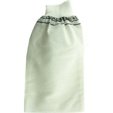 ModaSize 2 Adet Kalın Siyah ve Beyaz Hamam Kesesi 25X17 cm