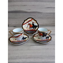 Konyax Hipodrom 2 Kişilik Kahve Fincanı Seti