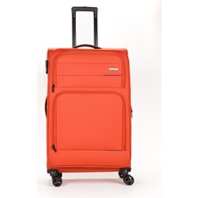 Fossil Unisex Kumaş Büyük Boy Ultra Hafif Şifreli Körüklü Kendi Etrafında Dönebilen Valiz 013-01