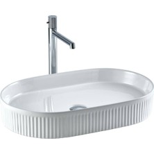 Lena - Tezgagh Üstü Porselen Lavabo Beyaz Outlet - EY-4702-