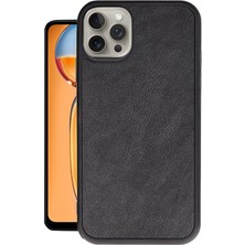 Khayra iPhone 15 Pro Max Kılıf Aras Deri Kapak - SIYAH-(5796) - ESZAOC9685-7296