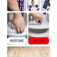 Mucit Home 4 Adet Çekmece Dolap Klozet Kapağı Şık Kristal Tasarım Çok Amaçlı Yapışkanlı Tutacak Buton