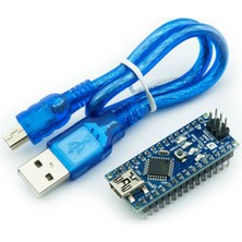 China Arduino Nano Klon V3.0 - USB CH340 Chip (Usb Kablo Dahil)