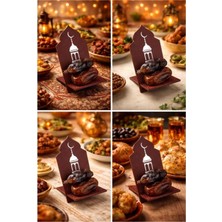 MisterionStudio 6’lı Dekoratif Hurma Sunumluk – Ramazan Için Şık Hurma Standı – Masa Üstü Sunum Aksesuarı