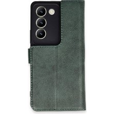 Genel Tedarik Vivo V30 Lite 4g Kılıf Trend S Plus Kapaklı Kılıf - YEŞIL-(5796) - EMTHBA8875-4674