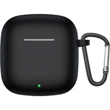 Gpack Huawei Freeclip 2 Uyumlu Kılıf Mat Kancalı Silikon SF13 Siyah