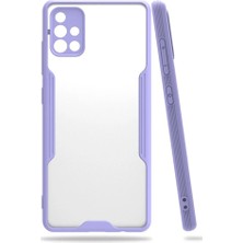 Genel Tedarik Samsung Galaxy A71 Kılıf Platin Silikon - LILA-(5796) - EMTHBA5324-5013
