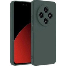 Olinea Newface Redmi 14C Kılıf Nano Içi Kadife Silikon - Koyu Yeşil