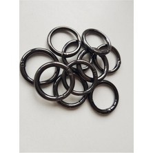 Boncukcu Abla Yaylı Halka 2.5 cm Antrasit 10 Lu