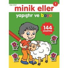 0-6 Yaş Yayınları Minik Eller Yapıştır ve Boya - Yeşil Kitap