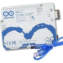 Voltaj Arduino Uno R3 Klon (Orijinal - ATMEGA328P Dıp Chipset) - Usb kablo hediyeli