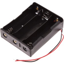 China 18650 3'lü Pil Yuvası - Dayanıklı ABS Plastik Yapı ile Elektronik Projeler için Uygun 1 Adet