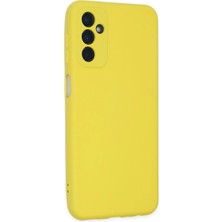 Starseven Newface Galaxy M23 Kılıf Nano Içi Kadife Silikon - Sarı