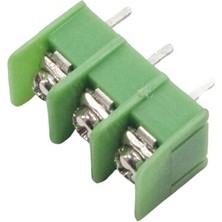 Voltaj 3 Pin Bariyer Klemens - 7.62MM Yeşil