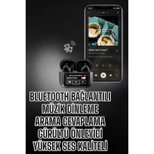 Shoplet Buğz Yeni Nesil Bluetooth Kulaklık Ekranlı Yüksek Ses Kaliteli Uzun Şarj Süreli