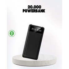 Shoplet Buğz Çoklu Güvenlik Korumalı 20.000 Mah Powerbank Fener Özellikli