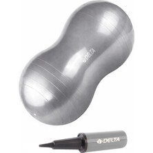 Delta Fıstık Şekilli Fuşya Pilates Topu + Pilates Topu Pompası