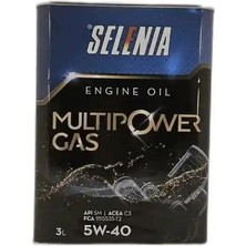 Selenia Multipower Gas 5W 40 Motor Yağı Lpg\'li Araçlara Özel