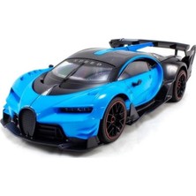 Farbu Oyuncak Uzaktan Kumandalı Şarjlı 1:12 Ölçekli Bugatti Oyuncak Mavi Araba