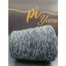 Pi Yarn Lineapiu Cristallo Simli Fantazi Ipi Siyah-Saks Gold Simli 200GR