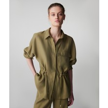 İpekyol Ayarlanabilir bel gömlek ceket IS1260005084176