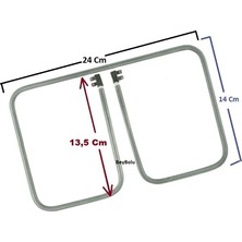 FullYedek Arzum Uyumlu 900 Watt Tost Makinesi Rezistansı , Seri Bağlantı Rezistans Ölçü 24 x 14 cm
