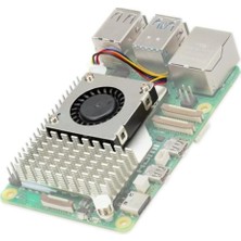 Voltaj Raspberry Pi 5 Orijinal Fan ve Soğutucu Blok