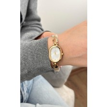 Sacha Oval Beyaz Ayarlanabilir Kol Saati