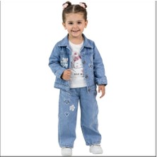 Kız Çocuk 3lü Kot Takım