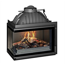 Sandıktan Al Invicta 700 Foyer Angle Sol Açık (Klapeli) Şömine Haznesi Ithal Fransız Döküm Şömine Hazne