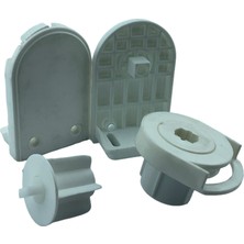 MorPerde 32 lik Jumbo Beyaz Zincir Mekanizma ve Plastik Mandal Ayaklı Takım