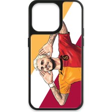 iPhone 13 Pro Uyumlu Galatasaray Mauro Icardi Gol Sevinci Cam Lisanslı Telefon Kılıfı