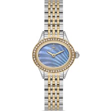 Ferro Gümüş ve Sarı Çelik Kordon Kadın Kol Saati FL21753AWT-D15 3ATM Su Geçirmez 2 Yıl Garantili