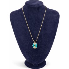 Pangu Açılabilir Oval Madalyon Altın Renk Çelik Kolye