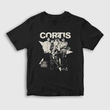 Presmono Unisex Çocuk Siyah Band K-Pop Cortis T-Shirt