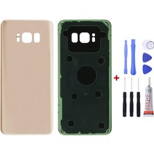 Yedcom Samsung S8 Plus Gold Uyumlu Arka Cam Kapak Pil Kapağı Tamir Set Beraber