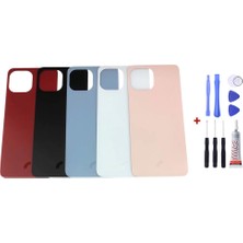 Yedcom Reeder S23 Pro Max Siyah Arka Cam Kapak Pil Kapağı Tamir Set Beraber