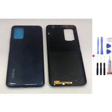 Yedcom Infinix Note 8i Siyah Arka Cam Kapak Pil Kapağı Tamir Set Beraber