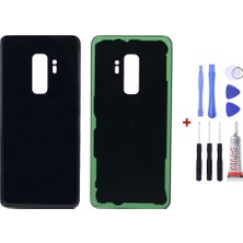 Yedcom Samsung S9 Plus Siyah Uyumlu Arka Cam Kapak Pil Kapağı Tamir Set Beraber