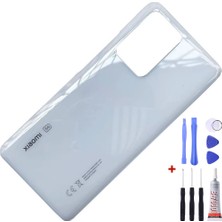 Yedcom Xiaomi Mi 11T Pro Beyaz Arka Cam Kapak Pil Kapağı Tamir Set Beraber