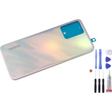 Yedcom Realme 9 Pro Beyaz Arka Cam Kapak Pil Kapağı Tamir Set Beraber