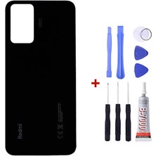 Yedcom Xiaomi Redmi Note 12S Siyah Arka Cam Kapak Pil Kapağı Tamir Set Beraber