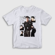 Presmono Unisex Çocuk Beyaz Kai Kim Jong In Exo T-Shirt