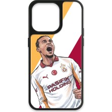 iPhone 13 Pro Uyumlu Galatasaray Leroy Sane Gol Sevinci Cam Lisanslı Telefon Kılıfı