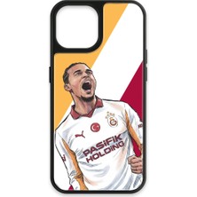 iPhone 15 Uyumlu Galatasaray Leroy Sane Gol Sevinci Cam Lisanslı Telefon Kılıfı