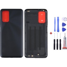 Yedcom Xiaomi Redmi 9t Siyah Arka Cam Kapak Pil Kapağı Tamir Set Beraber