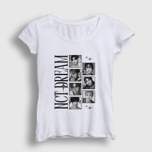 Presmono Kadın Beyaz Frames Poster K-Pop Nct Dream T-Shirt